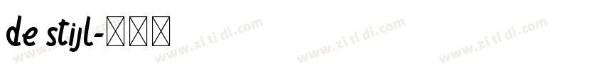de stijl字体转换